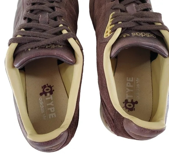 Adidas Originals O Type Run Leather Suede Shoes Mens 8.5 Brown Fashion College