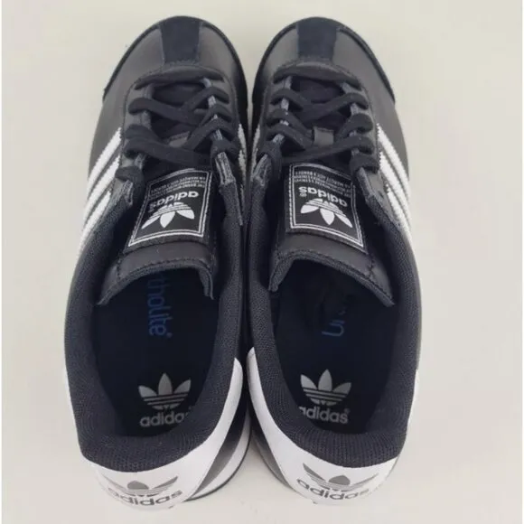 Adidas Originals SAMOA J G20687 Leather Shoes Black White
