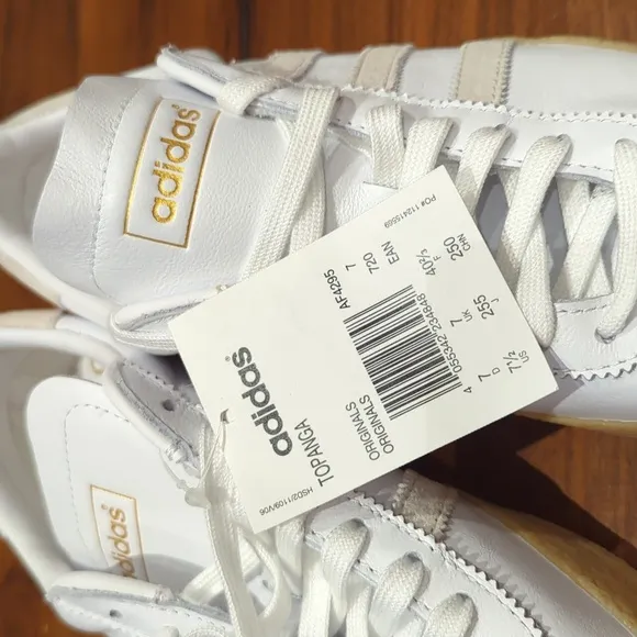 Adidas Originals Topanga White Leather Men's 7.5
