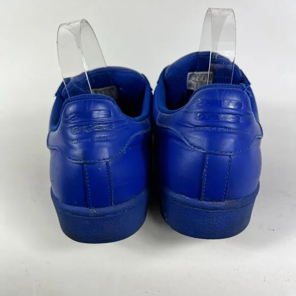 Adidas Pharrell Williams Superstar Men's 10.5 Blue Leather Athletic Shoes S41814