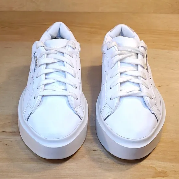 Adidas Sleek Super Footwear White Leather Shoes