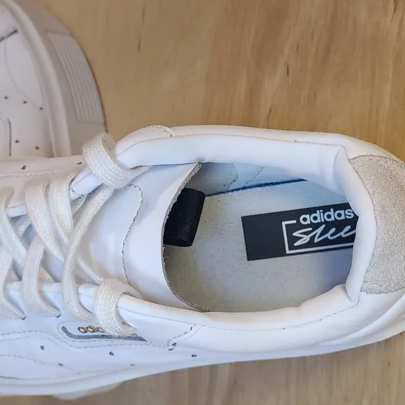Adidas Sleek Super Footwear White Leather Shoes