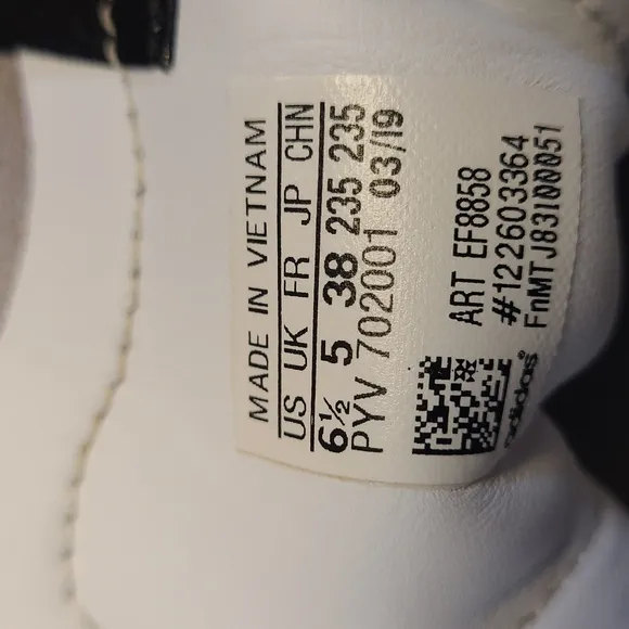 Adidas Sleek Super Footwear White Leather Shoes