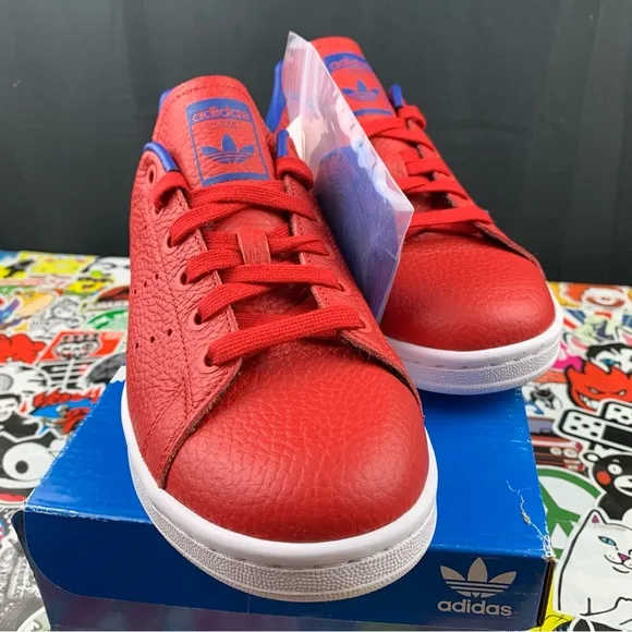 Adidas Stan Smith Bright Red Sneakers 5 Mens / 6.5 Womens