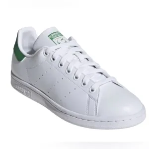 ADIDAS Stan Smith white green lace up shoes sneakers women’s 8 / men’s 7