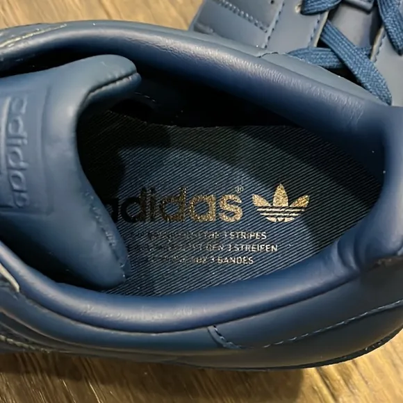 Adidas Superstar Glossy Toe leather shoes sneakers new blue S76723 Women’s Sizes