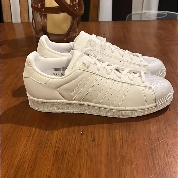 Adidas Superstar Glossy Toe Shoes Sneakers New BB0683 Womens Size 8
