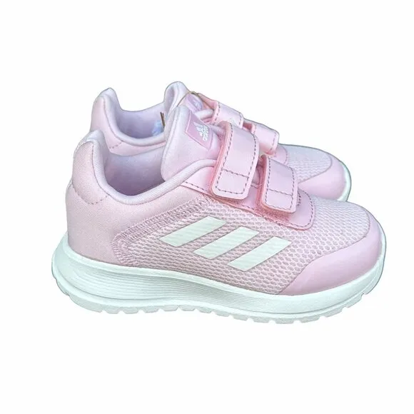 ⭐Adidas Tensaur Run Sz 6K Baby Girls Sneakers Pink White Lightweight Comfy Shoes