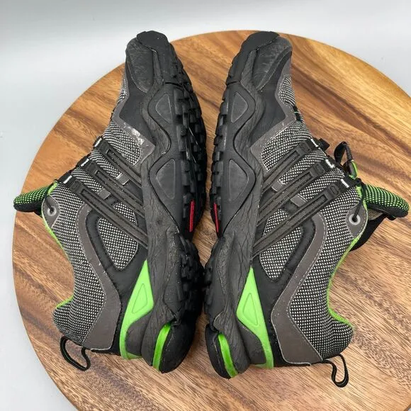 Adidas Terrex 455 Traxion Womens 9 Trail Running Shoes Green Black Goretex