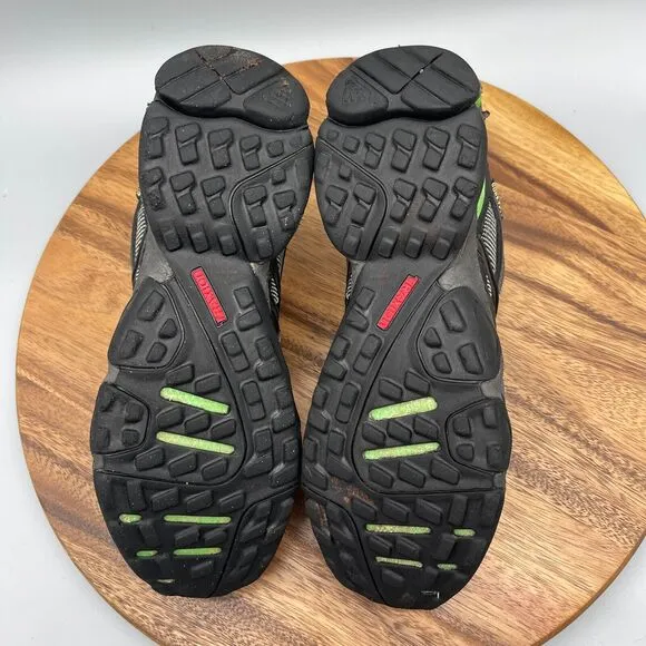 Adidas Terrex 455 Traxion Womens 9 Trail Running Shoes Green Black Goretex