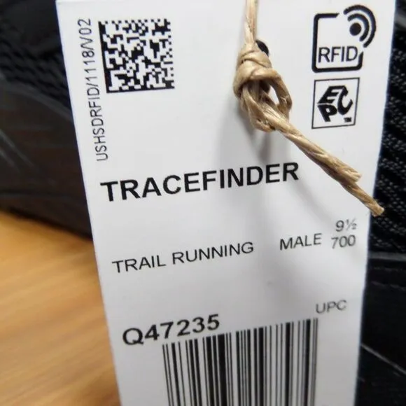 Adidas Tracefinder Triple Black Trail Running Shoes Men's Size 10, 11  Q47235