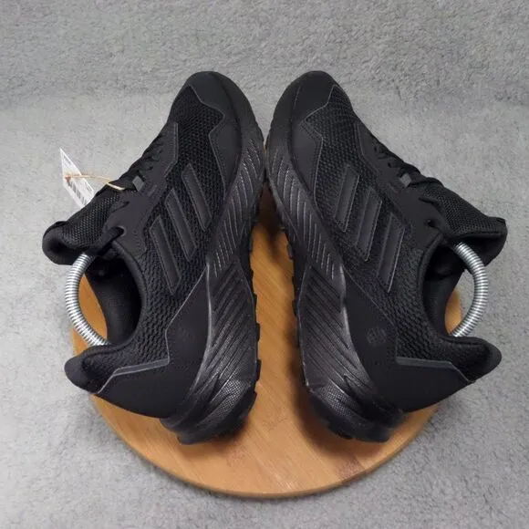 Adidas Tracefinder Triple Black Trail Running Shoes Men's Size 10, 11  Q47235