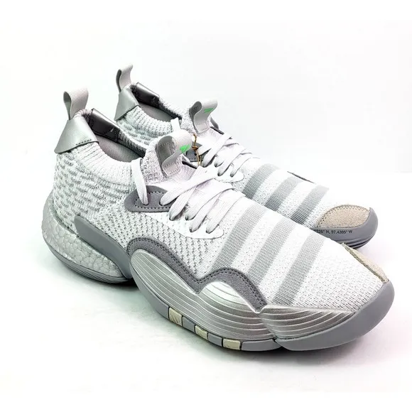Adidas Trae Young 2 Mens Size 10 Grey Silver Basketball Sneaker Shoes HQ0997