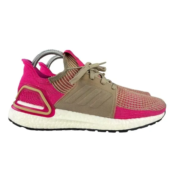 Adidas UltraBoost 19 Trace Khaki Magenta Running‎ Womens Shoes Size 7