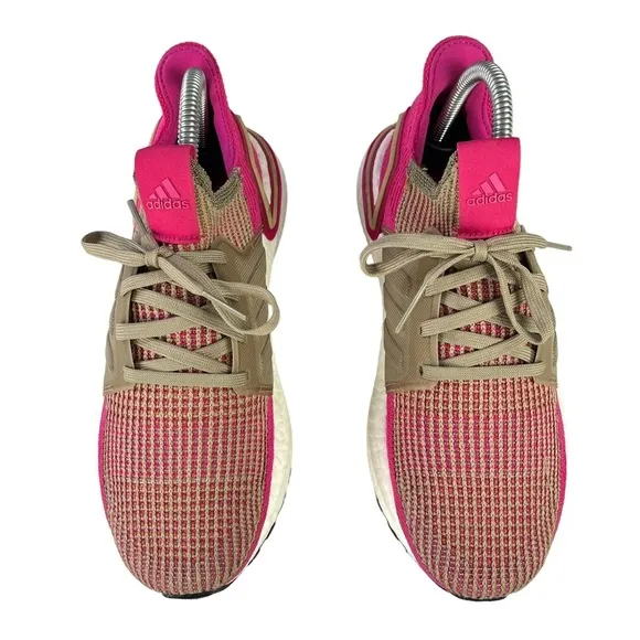 Adidas UltraBoost 19 Trace Khaki Magenta Running‎ Womens Shoes Size 7