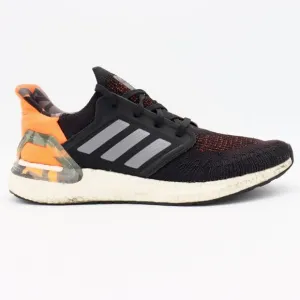 Adidas Ultraboost 20 Mens 10‎ US Black Orange Camo Running Shoes Sneakers FV8322