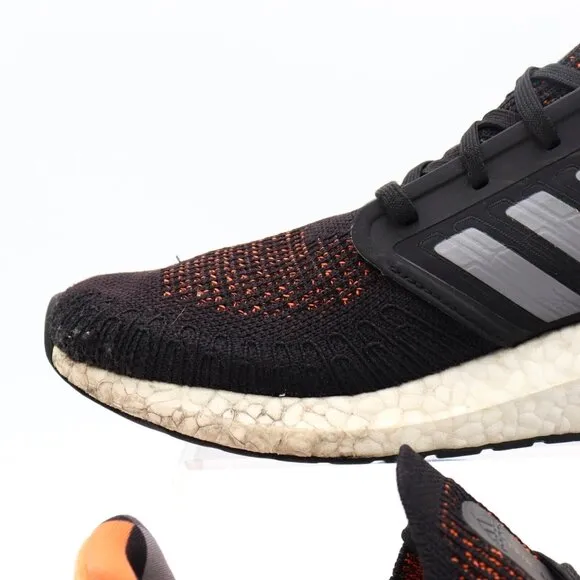 Adidas Ultraboost 20 Mens 10‎ US Black Orange Camo Running Shoes Sneakers FV8322