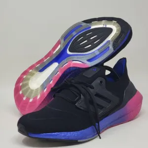 Adidas UltraBoost 22 Running Shoes Black  Blue Pink HQ8593 Men's Size 11