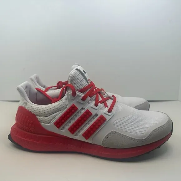 Adidas Ultraboost DNA x Lego Red White Running Shoes H67955 Men's Size 10, 11.5