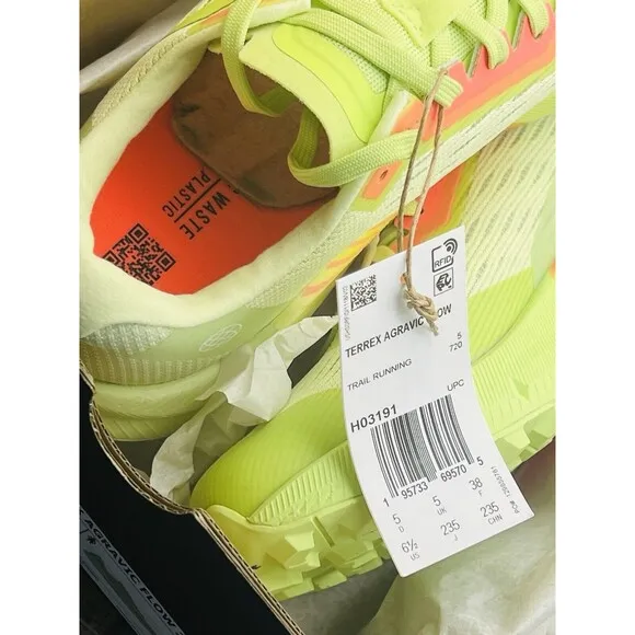 Adidas Women’s Terrex Agravic Flow 2 Trail Running Shoes Pulse Lime Turbo Sz 6.5