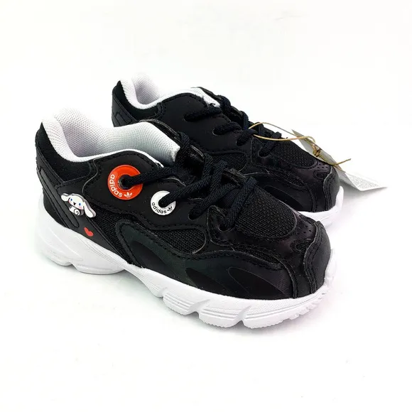 Adidas x Hello Kitty Astir El I Toddler Girls Size 6 Black White Sneaker Shoes