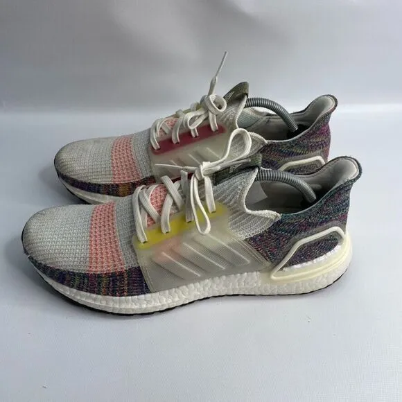 Adidas Mens Ultraboost 19 Pride EF3675 White‎ Running Shoes Sneakers Size 11