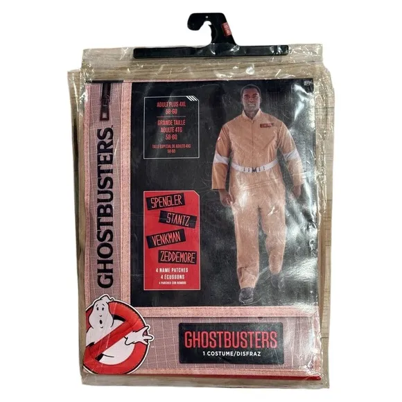 Adult Ghostbusters Costume Licensed - Adult‎ Plus 4XL