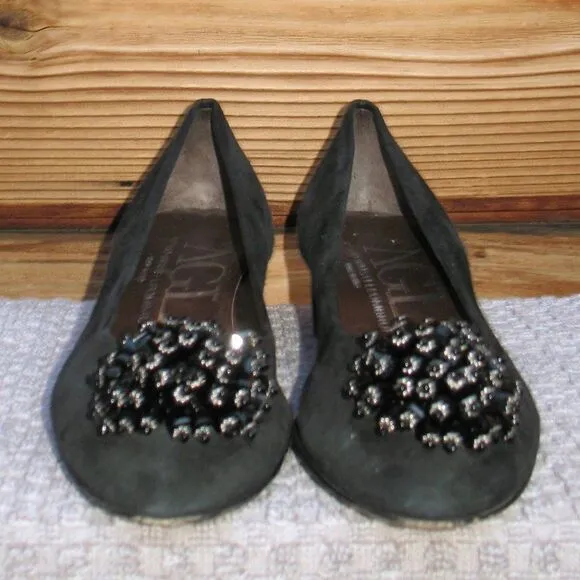 AGL Black Suede Shoes