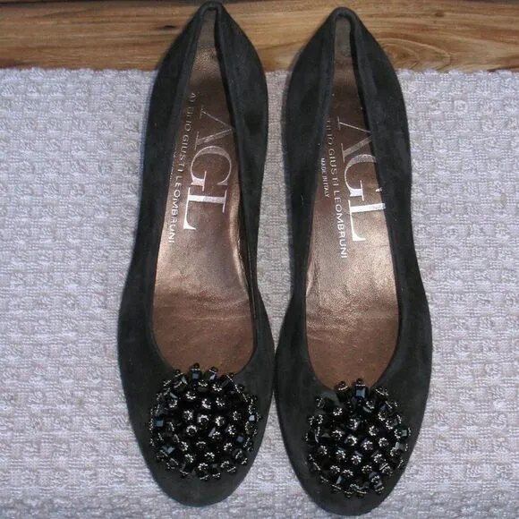 AGL Black Suede Shoes