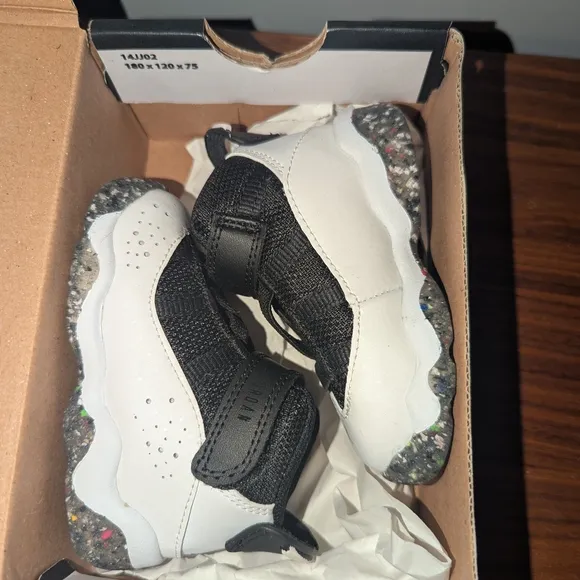 Air Jordan 6 RINGS TD DV3179-100 Toddlers Size 4c