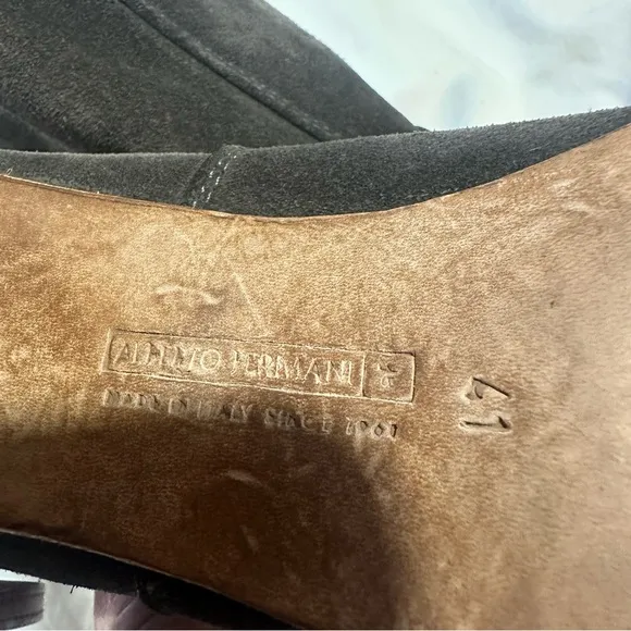 ALBERTO FERMANI Italy CHIARA Ankle Boot Suede Leather size 41 reg $495