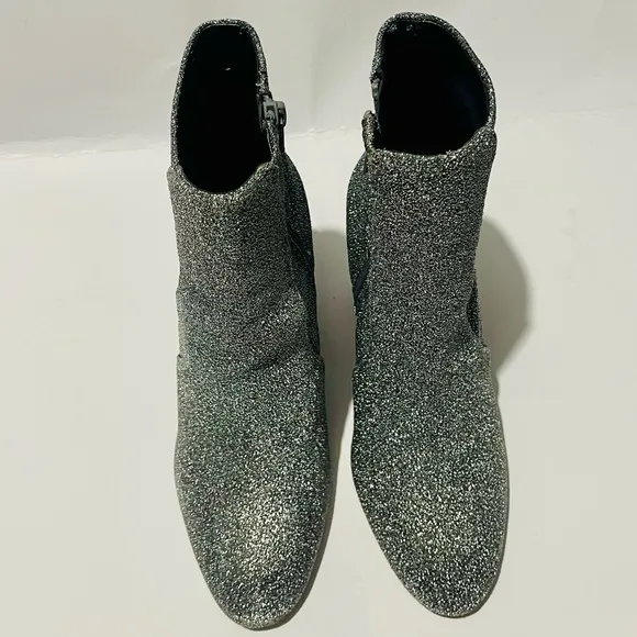 Aldo silver sparkles boots glitter swifty style night out disco women’s 7.5