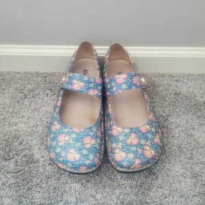 Alegria Paloma Floral Mary Jane Shoes