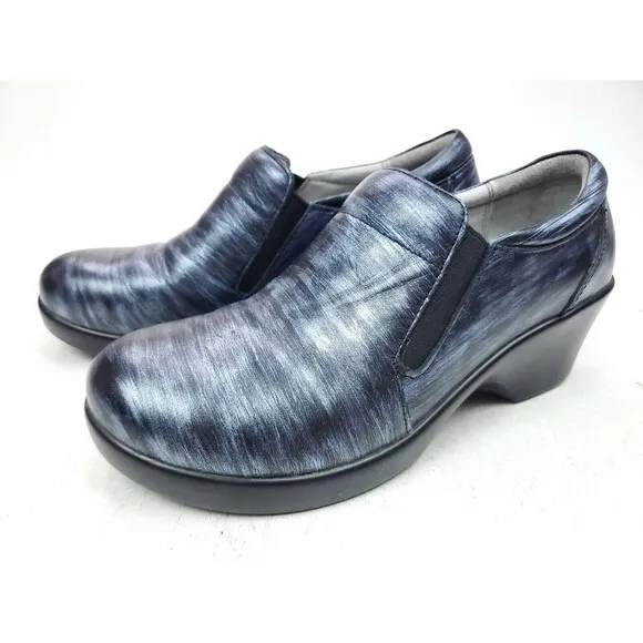Alegria Womens ERY-827 Leather Round Toe Clog Shoes Size EUR 37 US 7-7.5