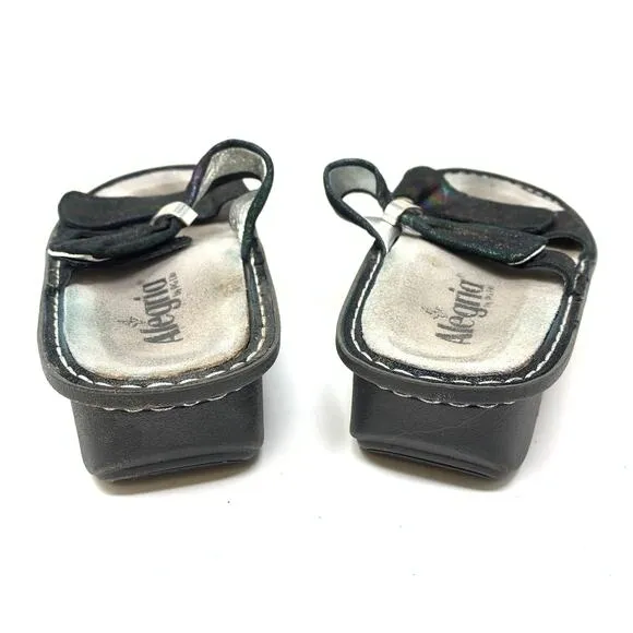 Alegria Women's Size 38 US 8-8.5 Karmen Blue Rainbow Comfort Sandals