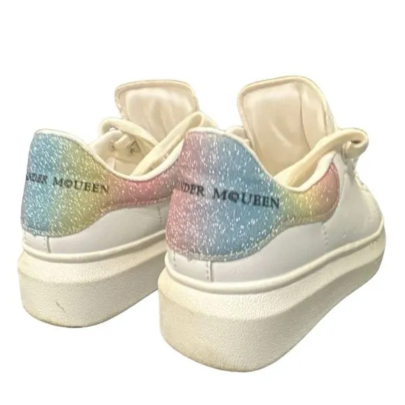 Alexander McQueen Oversized Sneaker kids White Athletic Shoe Size 30