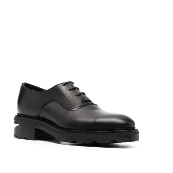 Alexander Wang Logo Engraved Heel Shoes Oxford split heel size 40.5 black