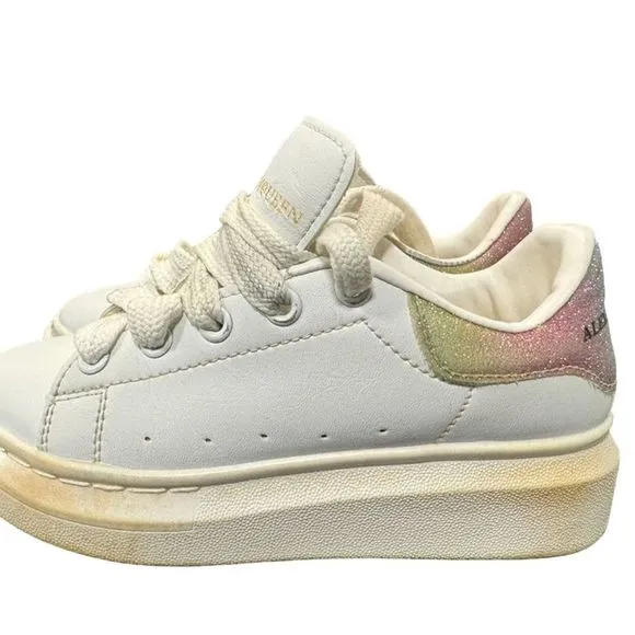Alexander McQueen Oversized Sneaker kids  White Athletic Shoe Size 30 size 12