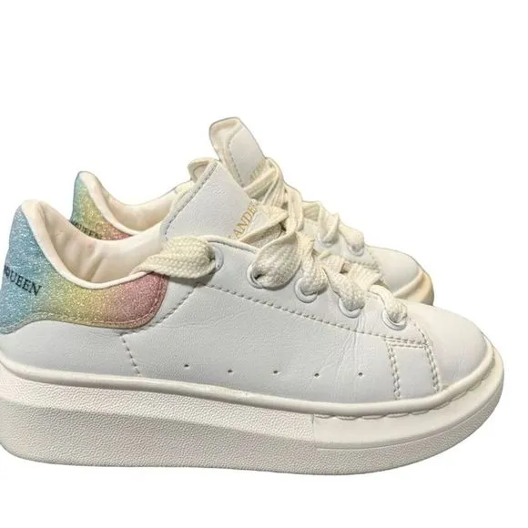 Alexander McQueen Oversized Sneaker kids  White Athletic Shoe Size 30 size 12