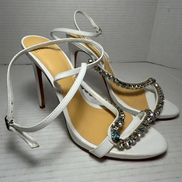 Alexandre Birman &quot;Something Blue&quot; Leather Bridal Sandal Size: 36 (6)