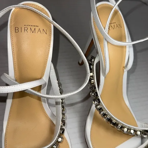 Alexandre Birman &quot;Something Blue&quot; Leather Bridal Sandal Size: 36 (6)