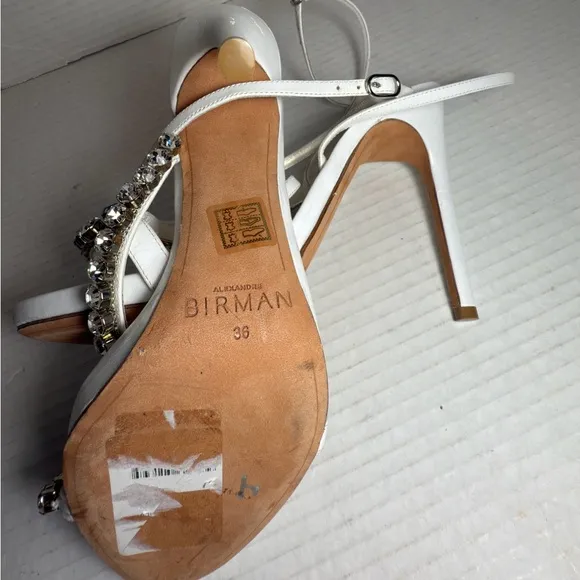 Alexandre Birman &quot;Something Blue&quot; Leather Bridal Sandal Size: 36 (6)