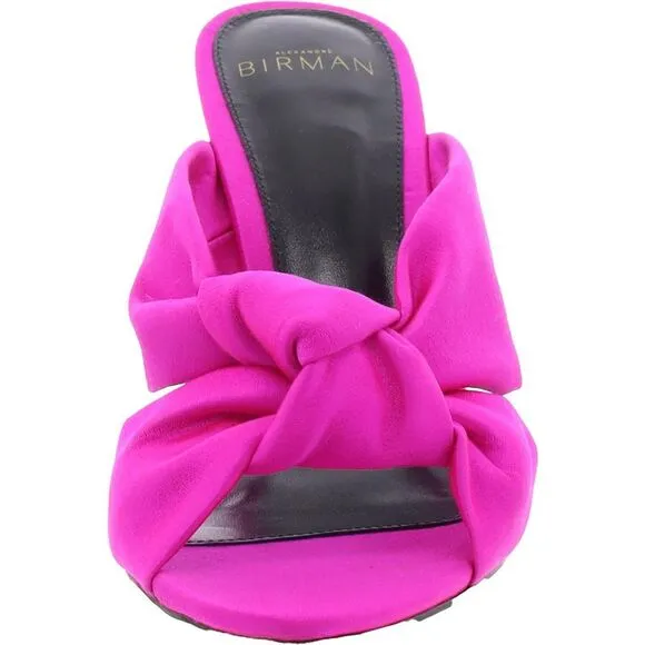 Alexandre Birman Womens Pink Sandal Open Toe Padded Insole Mules Imperfections