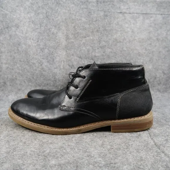 Alfani Shoes Mens 9 Chukka Oxford Black Gleeson Fashion Business Classic Lace Up