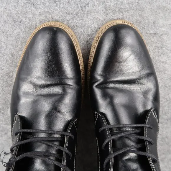 Alfani Shoes Mens 9 Chukka Oxford Black Gleeson Fashion Business Classic Lace Up