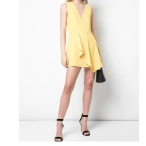 Alice &amp; Olivia Callie Mini Elegant Yellow Sleeveless Dress size 6