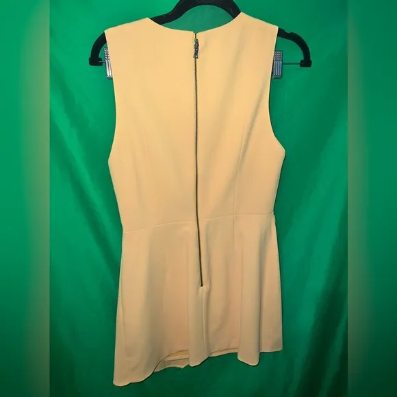 Alice &amp; Olivia Callie Mini Elegant Yellow Sleeveless Dress size 6