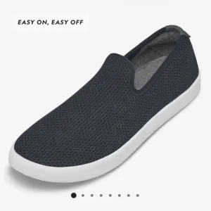Allbirds Men's Tree Lounger Sustainable Slip On Charcoal Lightweight Shoes