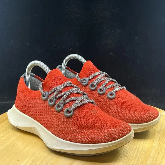 Allbirds TD2 Tree Dasher 2 Wmns Wool Running Shoes Burnt Orange Size 7.5