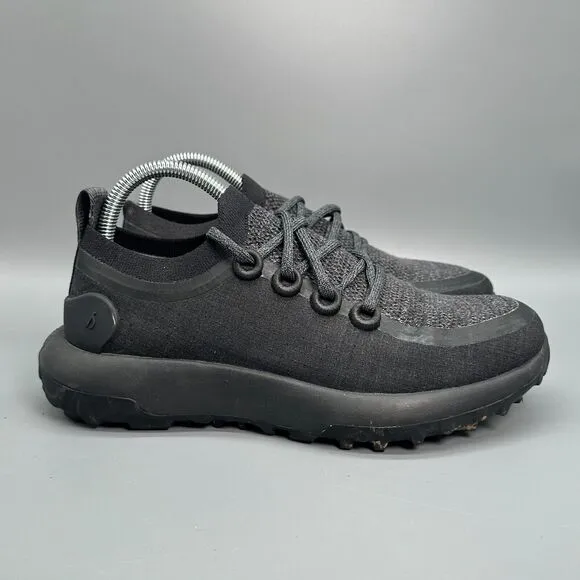 Allbirds Trail Runners SWT Women's 8 Black Athletics Running Sneakers Lace-Up